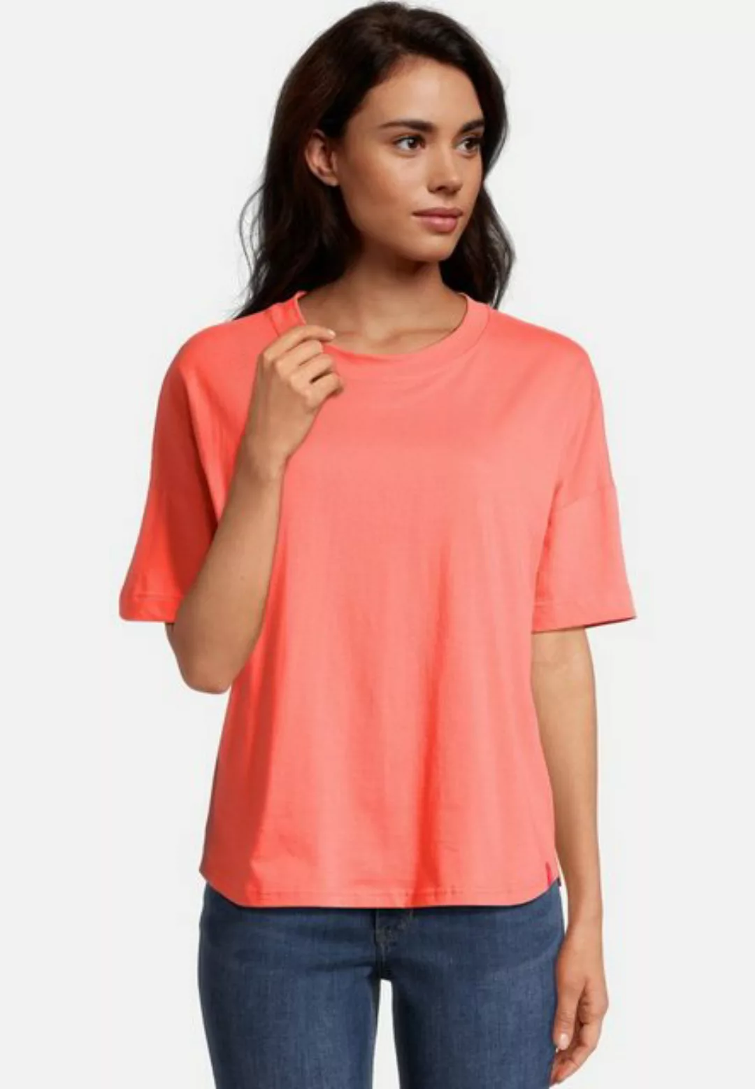 salzhaut T-Shirt Salzhaut Damen Basic Sommershirt Leev Unifarben mit Rundha günstig online kaufen