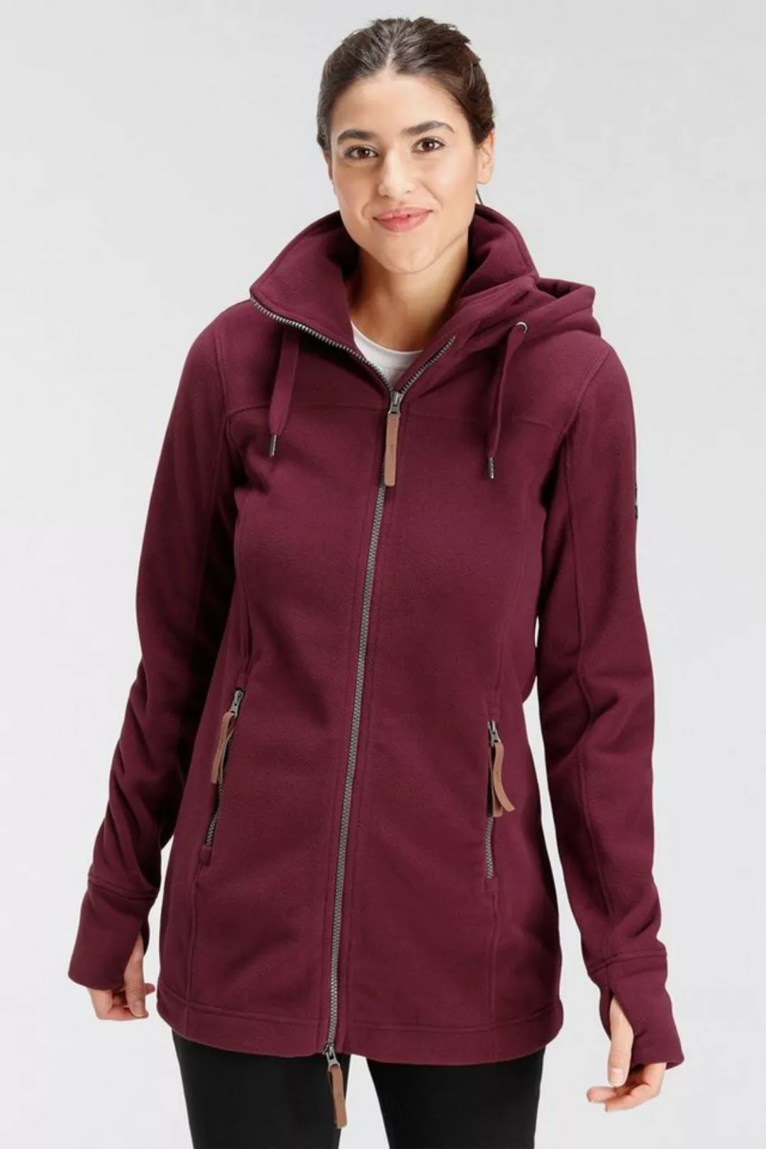 Polarino Fleecejacke aus Fleece, atmungsaktiv, schnell trocknend günstig online kaufen