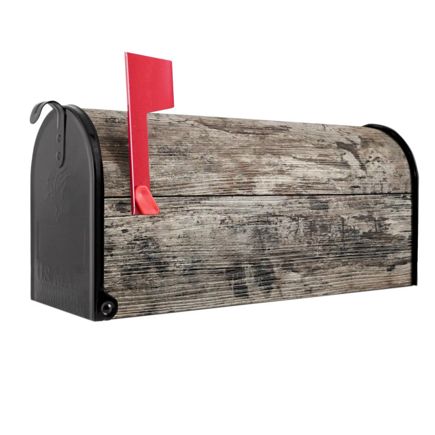 Banjado Amerikanischer Briefkasten Schwarz 48x22x16cm US Mailbox Letterbox günstig online kaufen