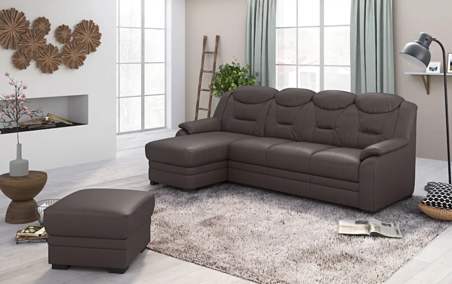 COTTA Ecksofa "Marcus L-Form", wahlweise mit Bettfunktion günstig online kaufen