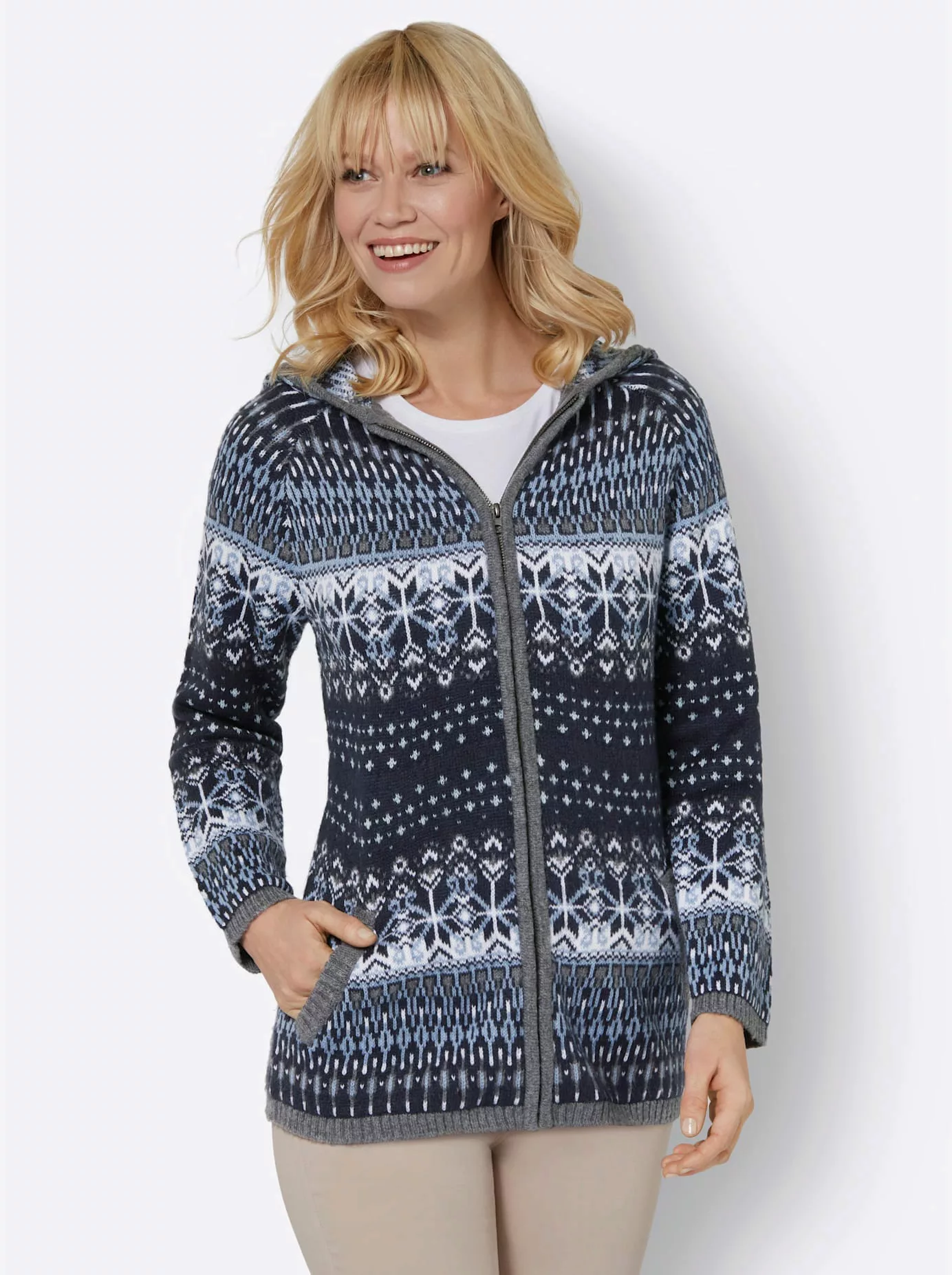 Ambria Kapuzenstrickjacke günstig online kaufen