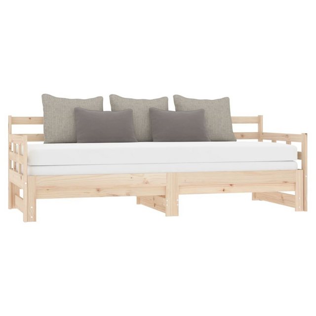 furnicato Bett Tagesbett Ausziehbar Massivholz Kiefer 2x(90x200) cm (1-tlg) günstig online kaufen