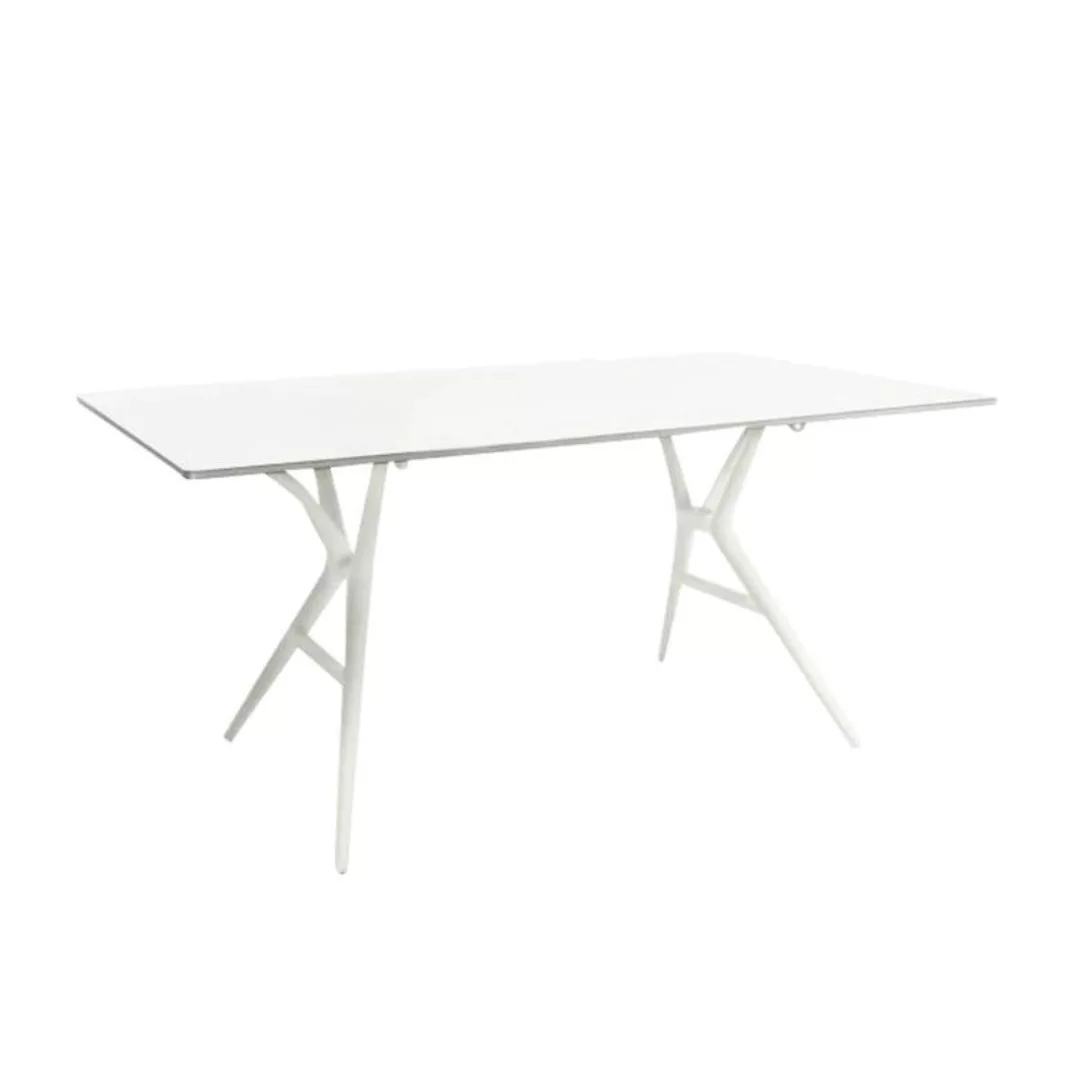 Kartell - Spoon Tisch 140cm - weiß/Tischgestell weiß/140x70cm günstig online kaufen