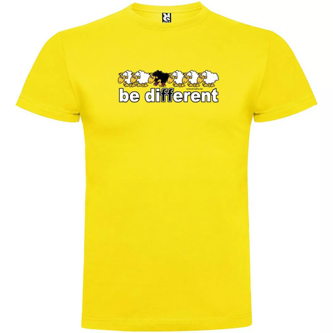 Kruskis Be Different Train Kurzärmeliges T-shirt 3XL Yellow günstig online kaufen