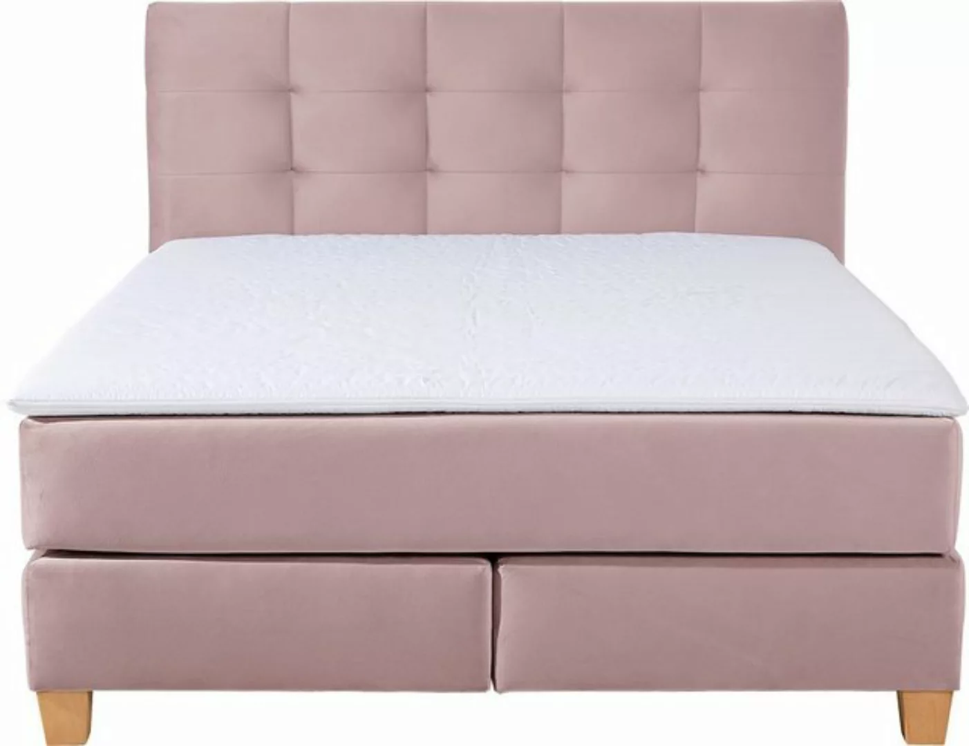 Home affaire Boxspringbett "Moulay", inkl. Topper, in Überlänge 220 cm, 3 H günstig online kaufen