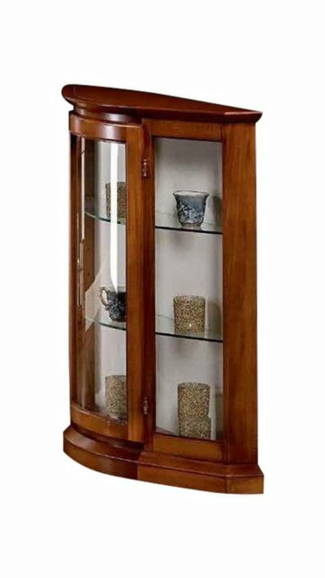 JVmoebel Vitrine Vitrinen Glas Schrank Braun Vitrine Wohnzimmer Holz Anrich günstig online kaufen