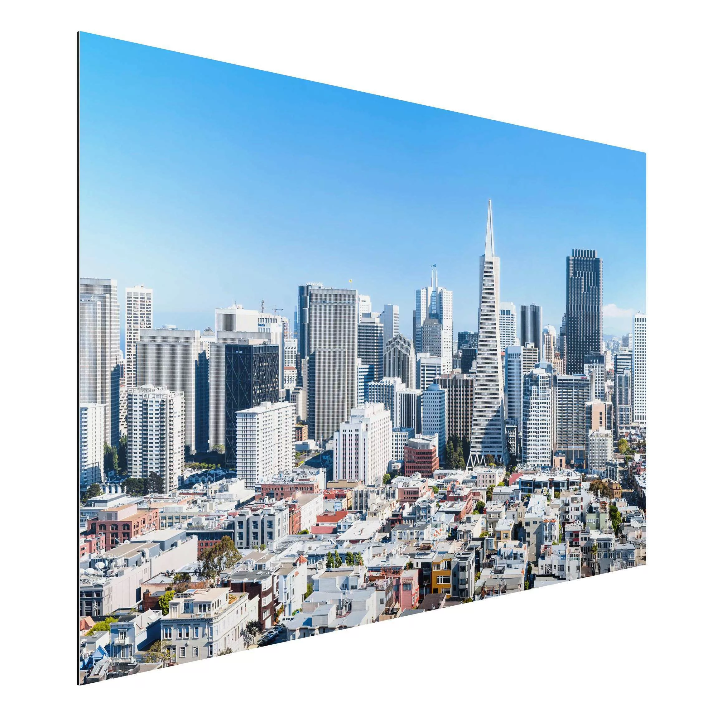 Alu-Dibond Bild San Francisco Skyline günstig online kaufen