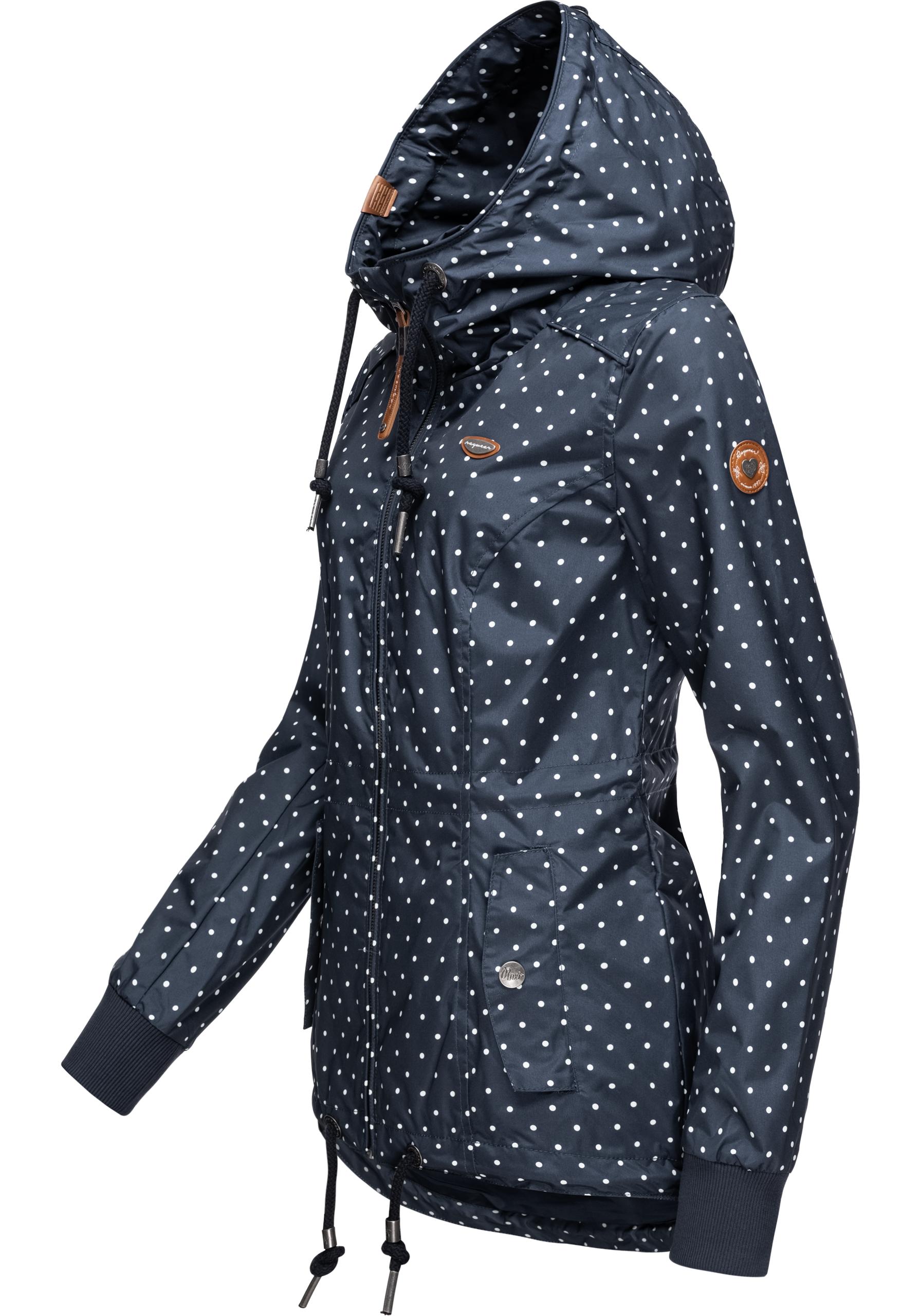 Ragwear Outdoorjacke "Danka Dots", mit Kapuze, stylische Übergangsjacke mit günstig online kaufen