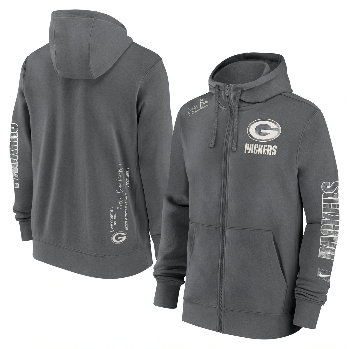 Nike Kapuzenpullover "Nike Hoodie Green Bay Packers Nike Full-Zip Fleece" günstig online kaufen