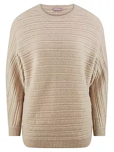 Rundhals-Pullover include beige günstig online kaufen