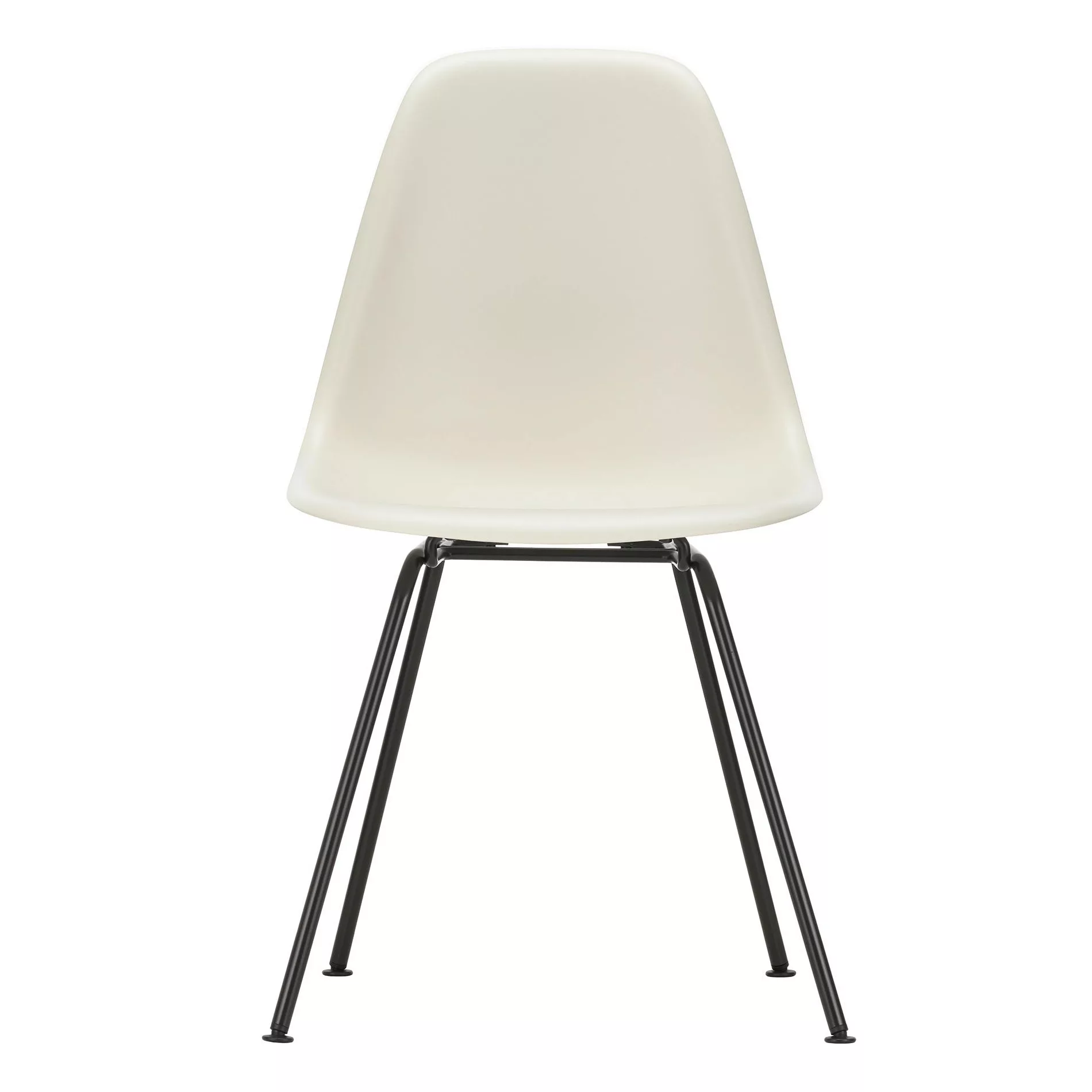 Vitra - Eames Plastic Side Chair DSX Gestell schwarz - kieselstein/Sitzscha günstig online kaufen