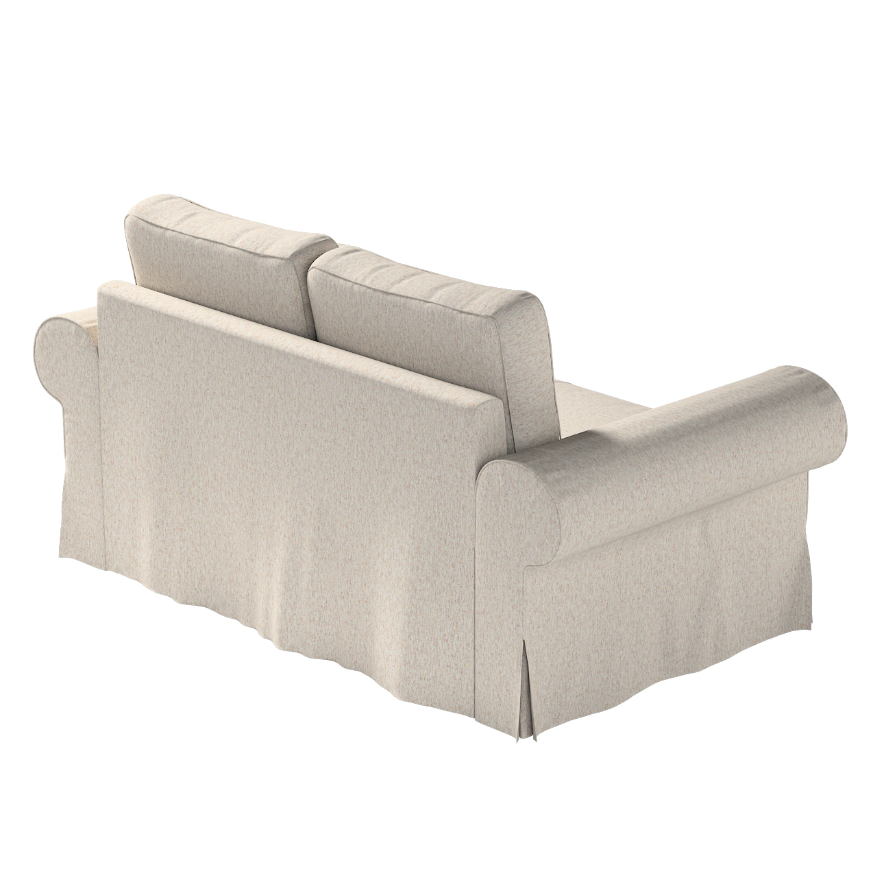 Bezug für Backabro 2-Sitzer Sofa ausklappbar, grau-beige, Bezug für Backabr günstig online kaufen