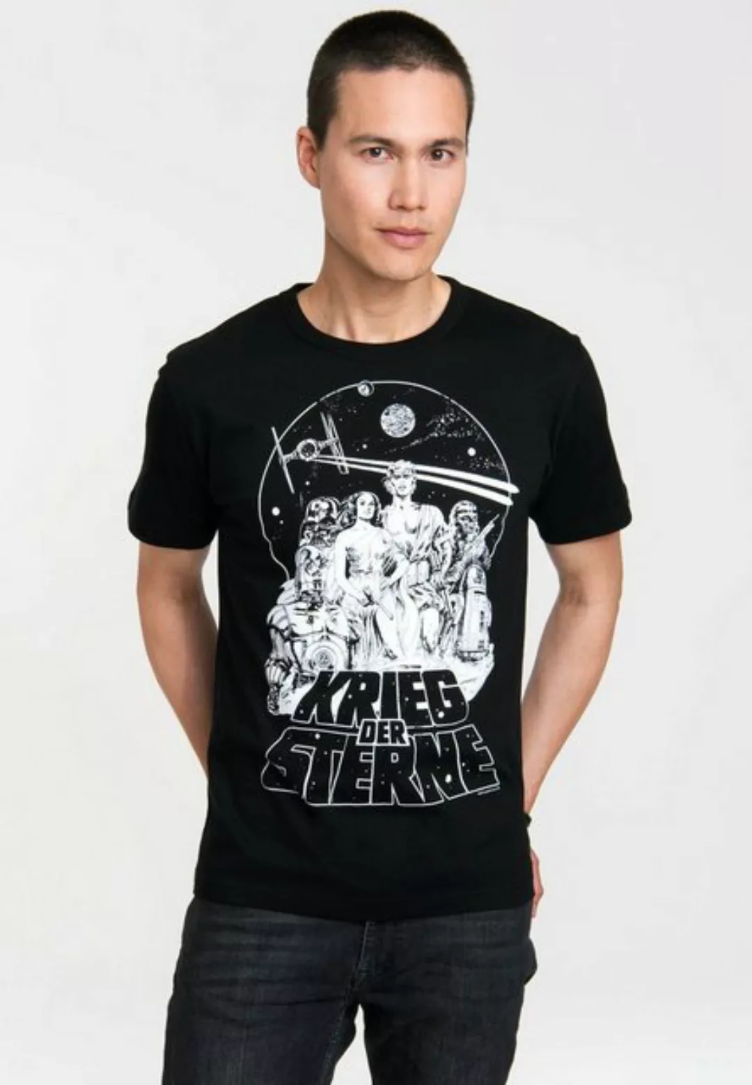 LOGOSHIRT T-Shirt Krieg der Sterne - Emblem mit coolem Frontprint günstig online kaufen