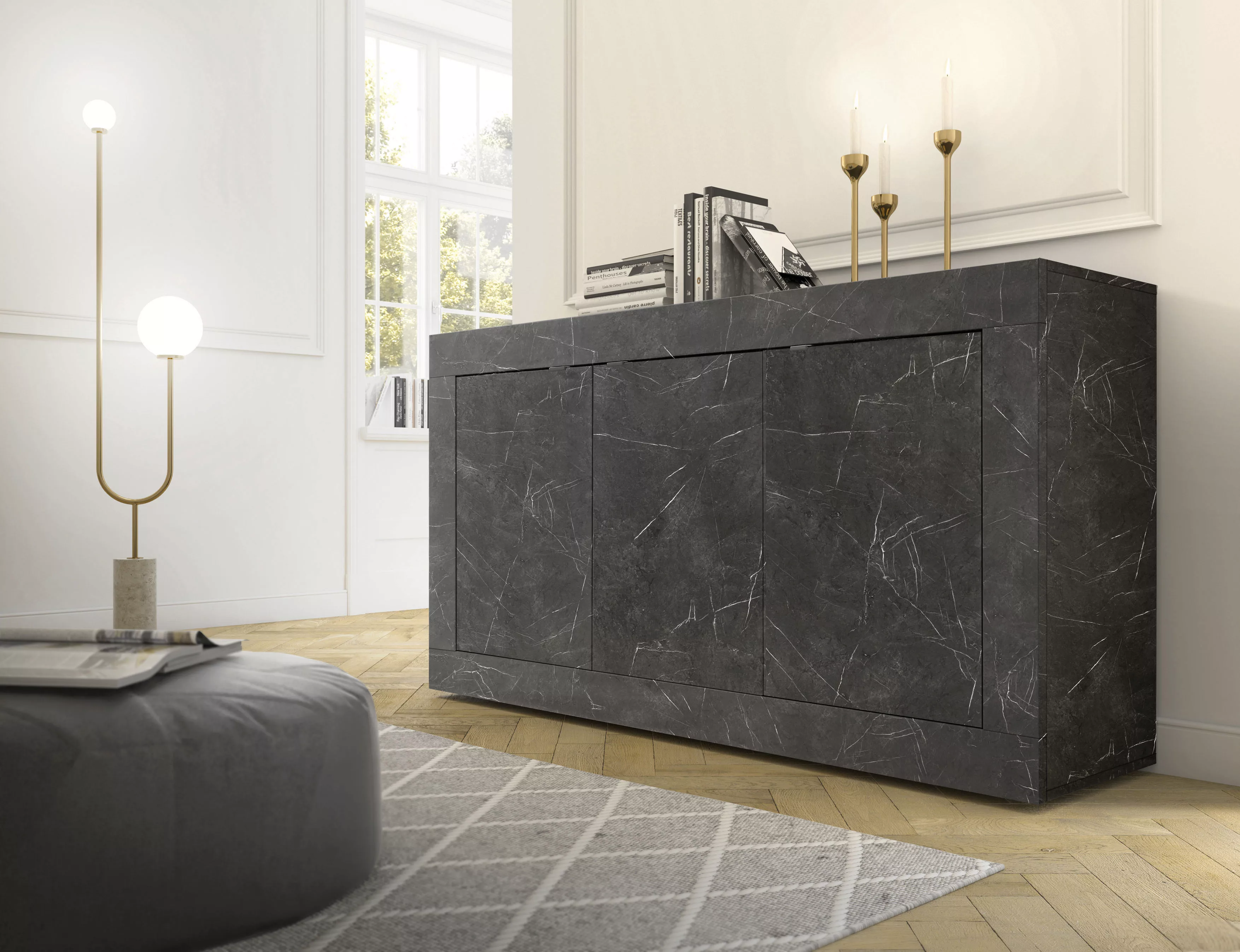 INOSIGN Sideboard "Basic Breite 160 cm, Kommode 3 Türen, Anrichte,", Metall günstig online kaufen