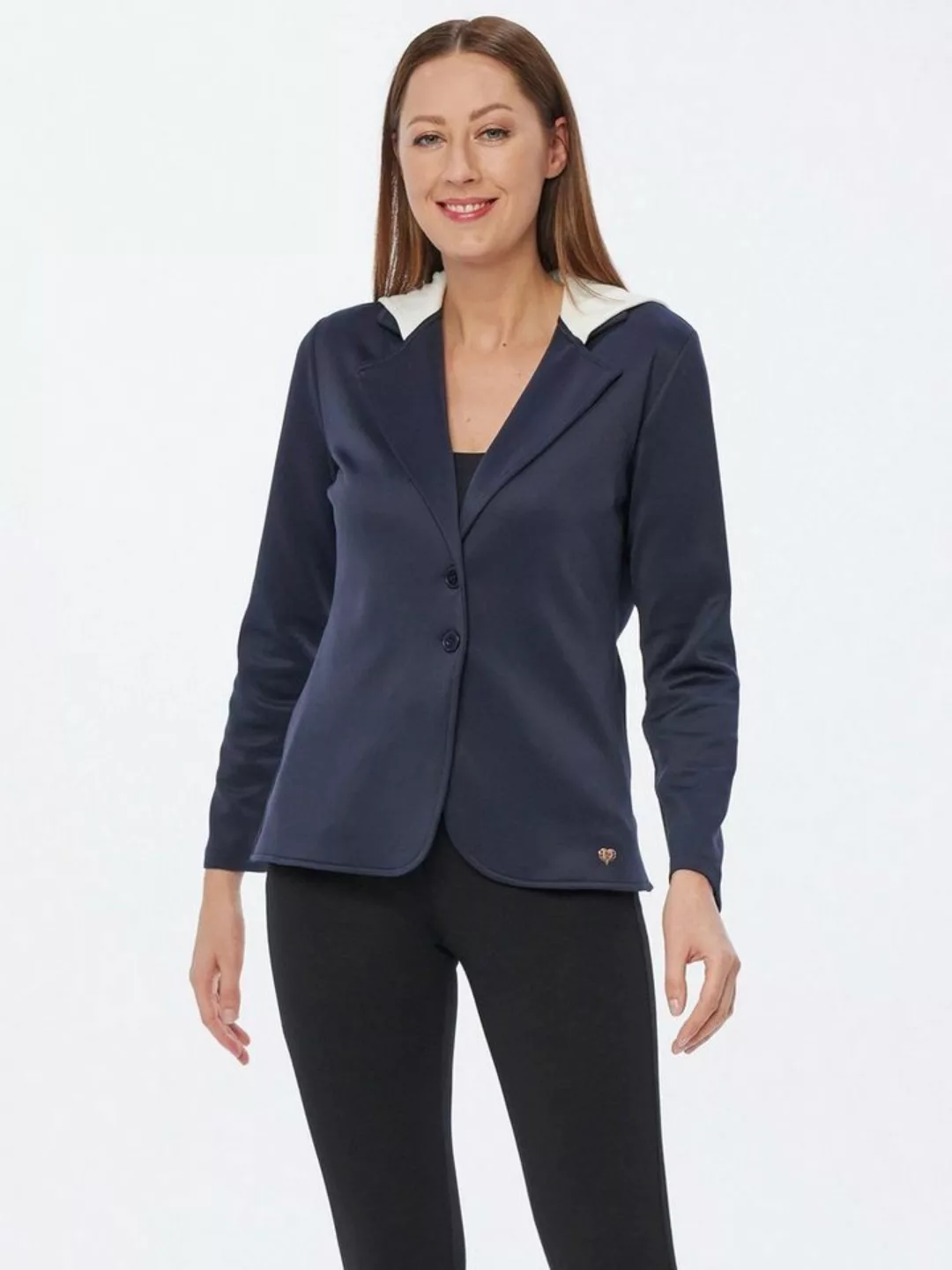 MONACO blue WEEKEND Jerseyblazer Sweatblazer koerpernah mit Kapuze günstig online kaufen