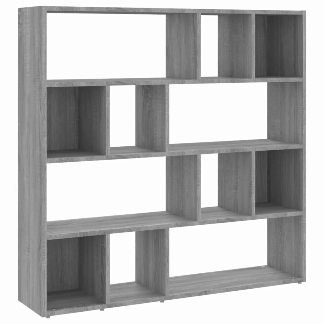 Vidaxl Bücherregal/raumteiler Grau Sonoma 105x24x102 Cm günstig online kaufen