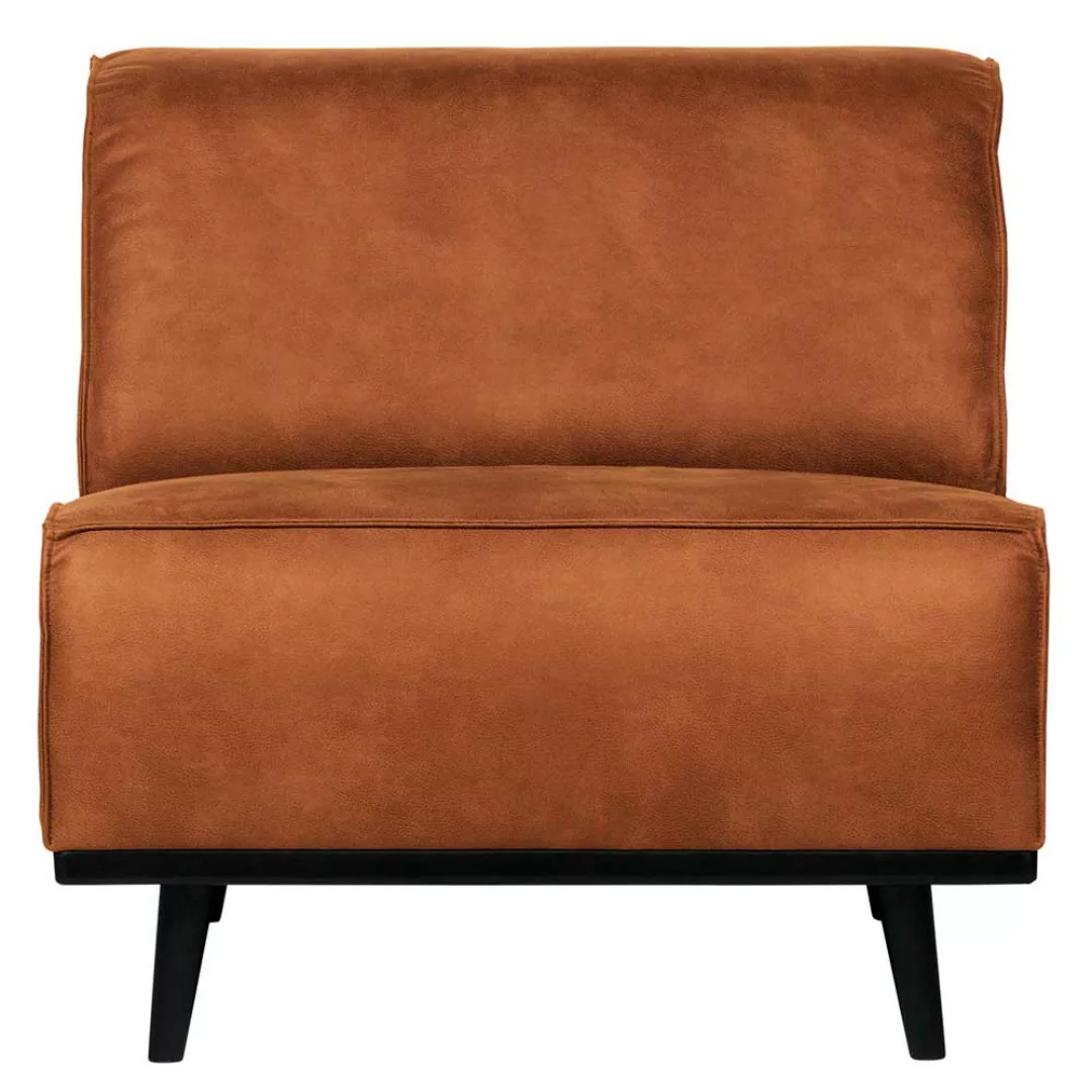 Modulsofa Einsitzer Element in Cognac Braun Recyclingleder günstig online kaufen