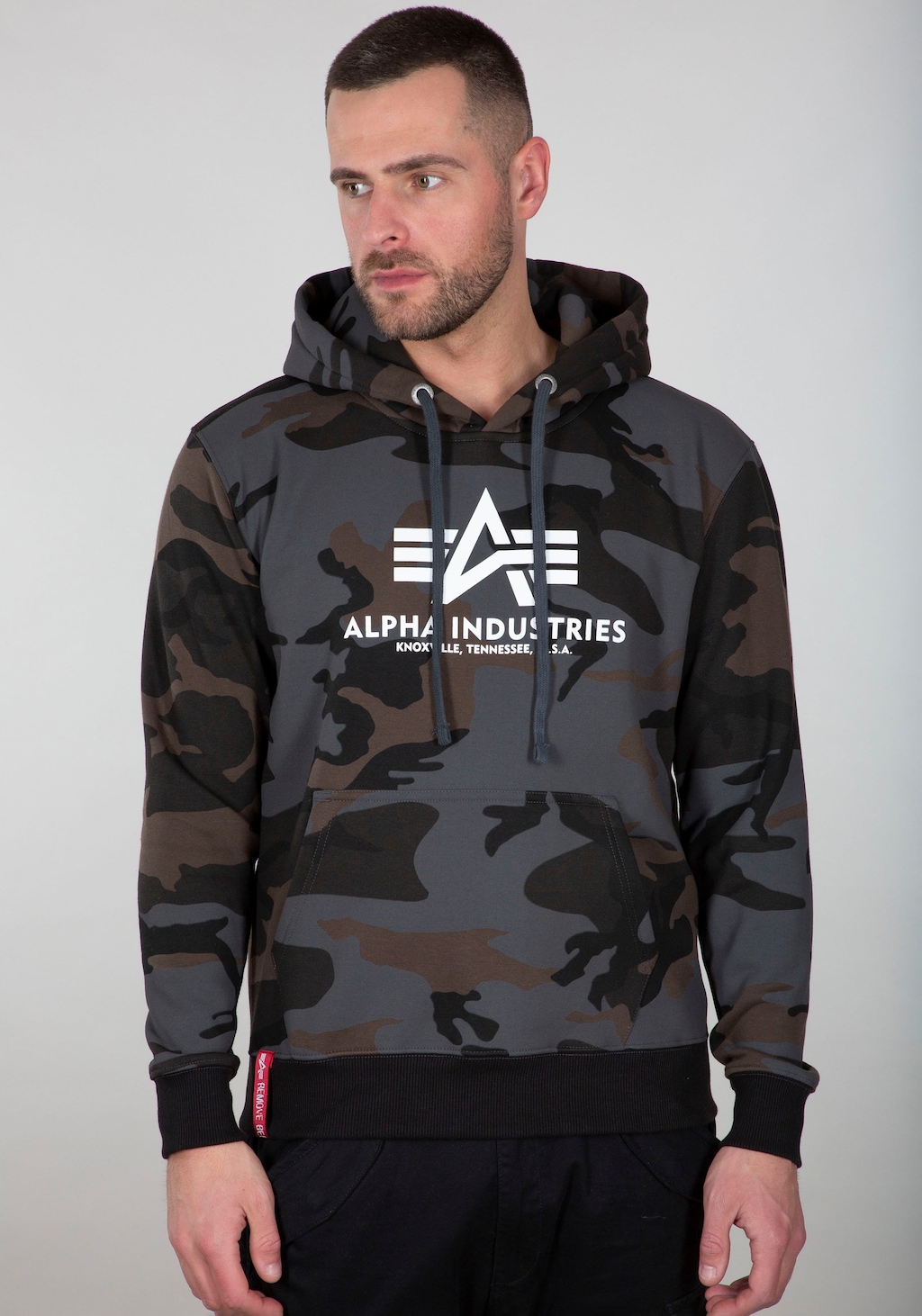 Alpha Industries Kapuzenpullover Basic Hoodie Camo Herren günstig online kaufen