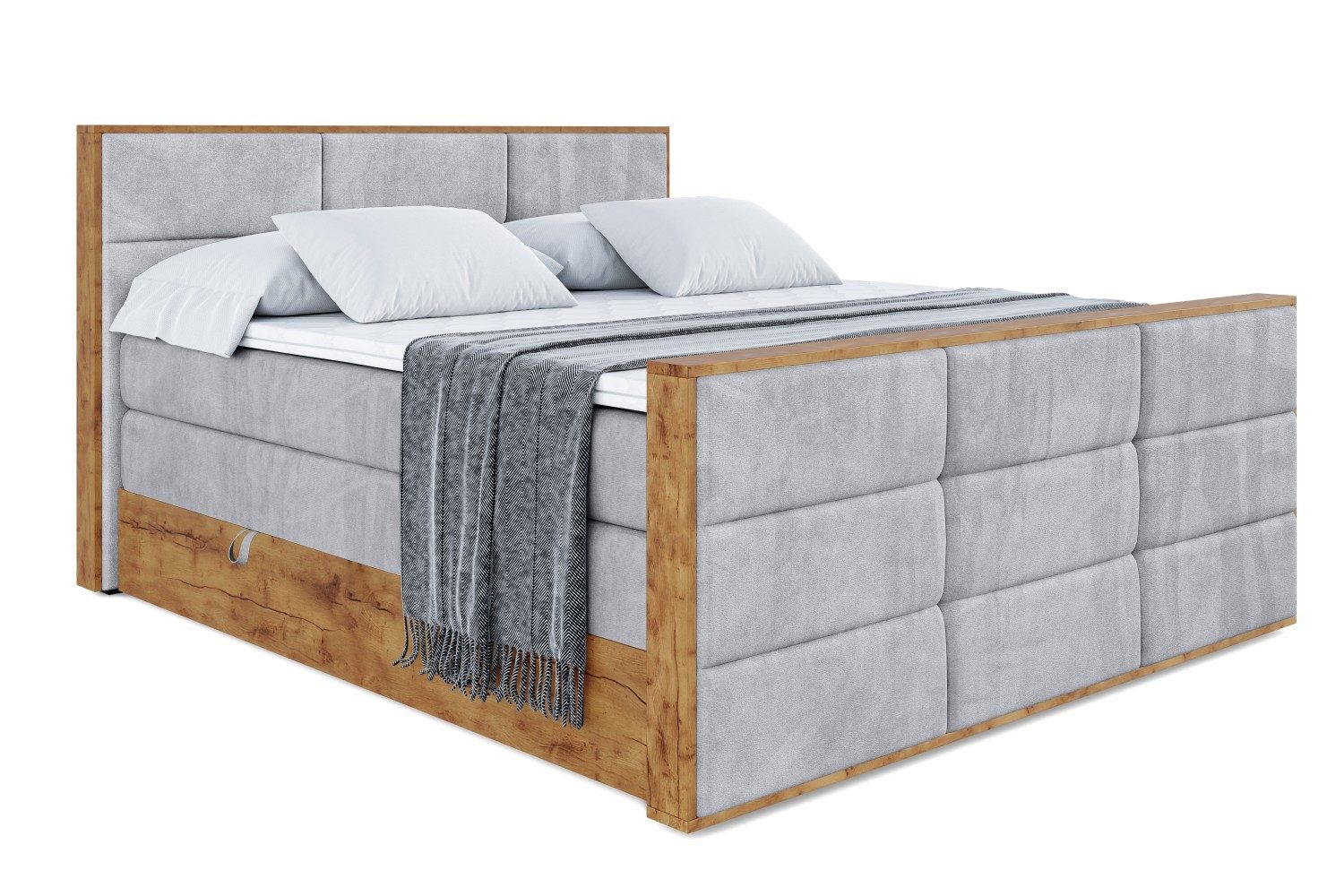 ALTDECOR Boxspringbett LOLLI1-Z KING (Multipocket-Matratze H4, günstig online kaufen