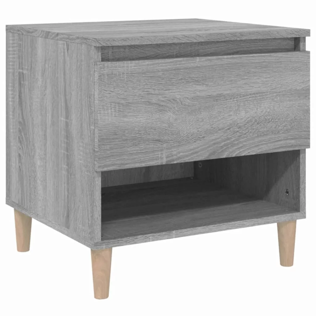 Vidaxl Nachttisch Grau Sonoma 50x46x50 Holzwerkstoff günstig online kaufen
