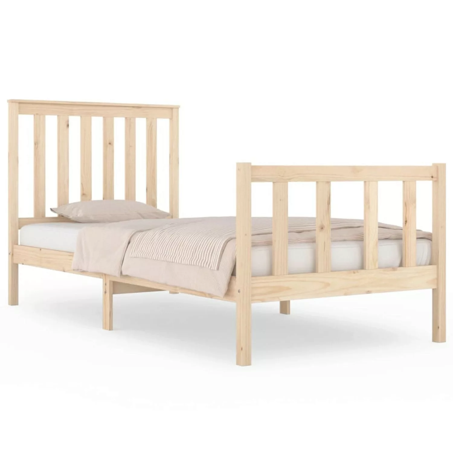 Vidaxl Massivholzbett Kiefer 75x190 Cm 2ft6 Small Single günstig online kaufen
