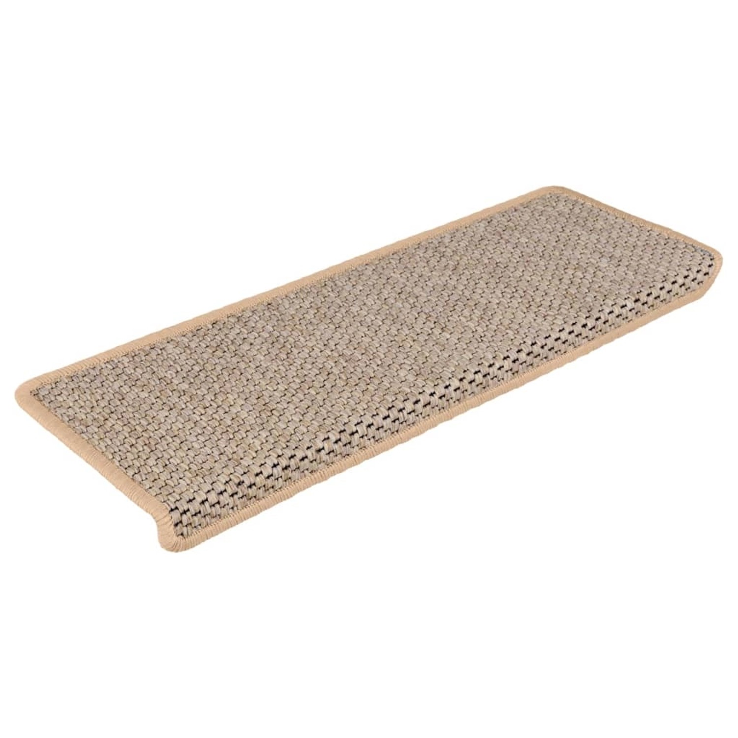 vidaXL Treppenmatten Selbstklebend Sisal 15 Stk. 65x21x4 cm Hellbeige günstig online kaufen