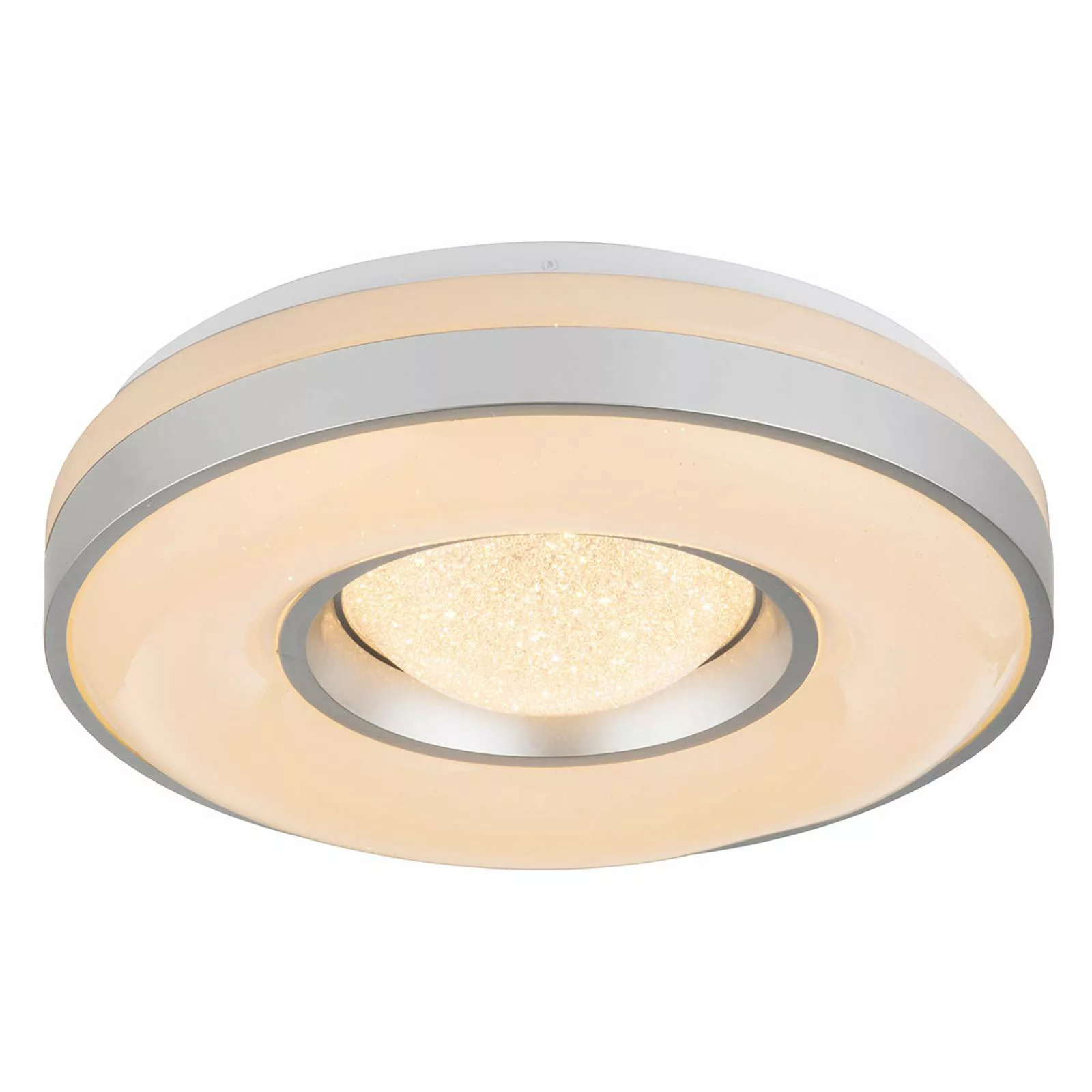 LED-Deckenlampe Colla mit Metallrahmen in Silber günstig online kaufen