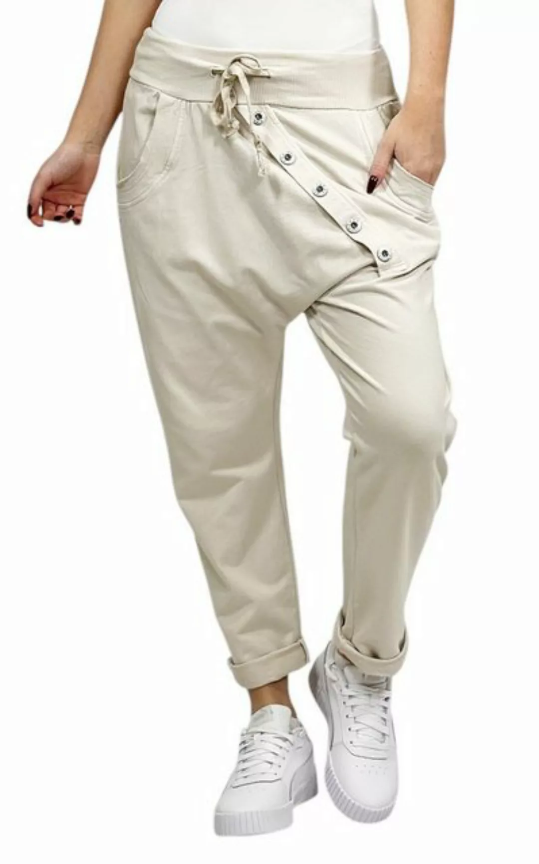 Mississhop Boyfriend-Hose Damen Baumwollhose Hose Sweatpants Jogginghose Ba günstig online kaufen