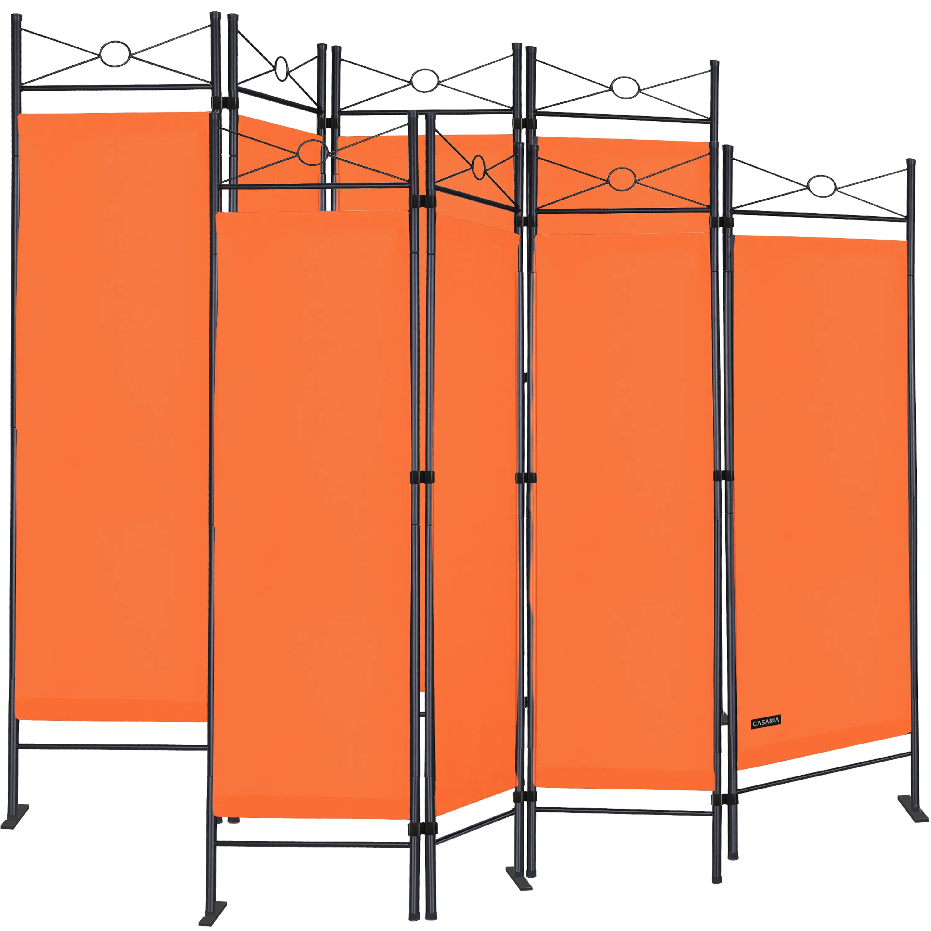 Paravent Lucca 2er-Set Orange 180x163cm günstig online kaufen