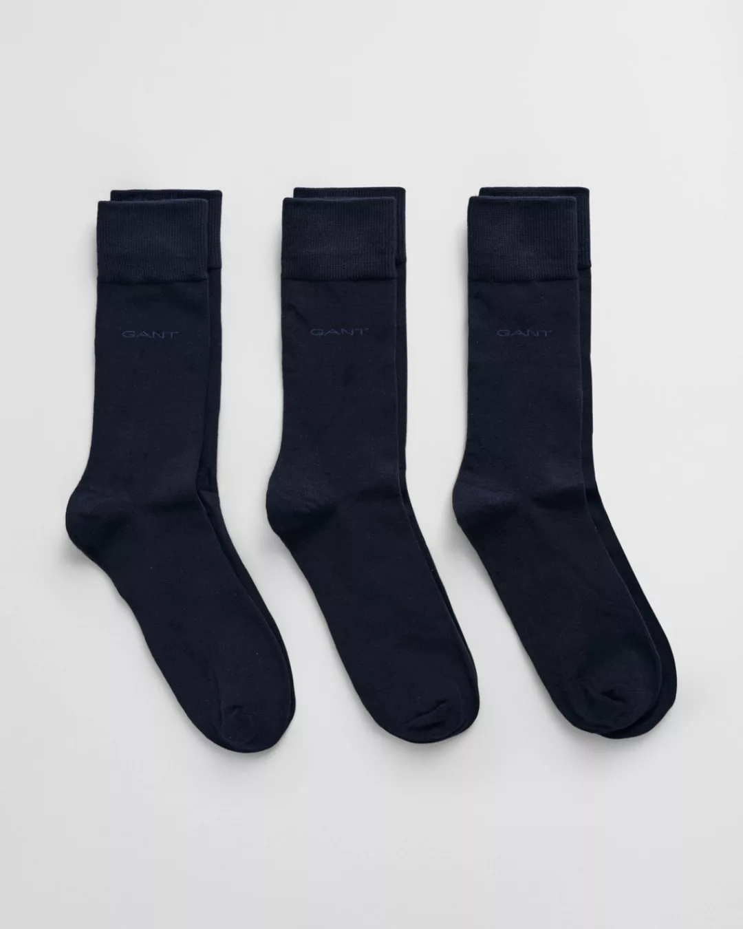 Gant Basicsocken "SOFT COTTON SOCKS 3-PACK", (Packung, 3 Paar, 3), mit Logo günstig online kaufen