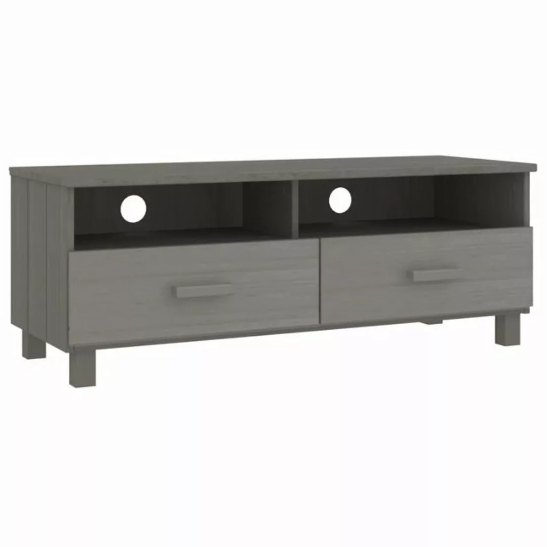 vidaXL TV-Schrank TV-Schrank Hellgrau 106x40x40 cm Massivholz Kiefer Lowboa günstig online kaufen