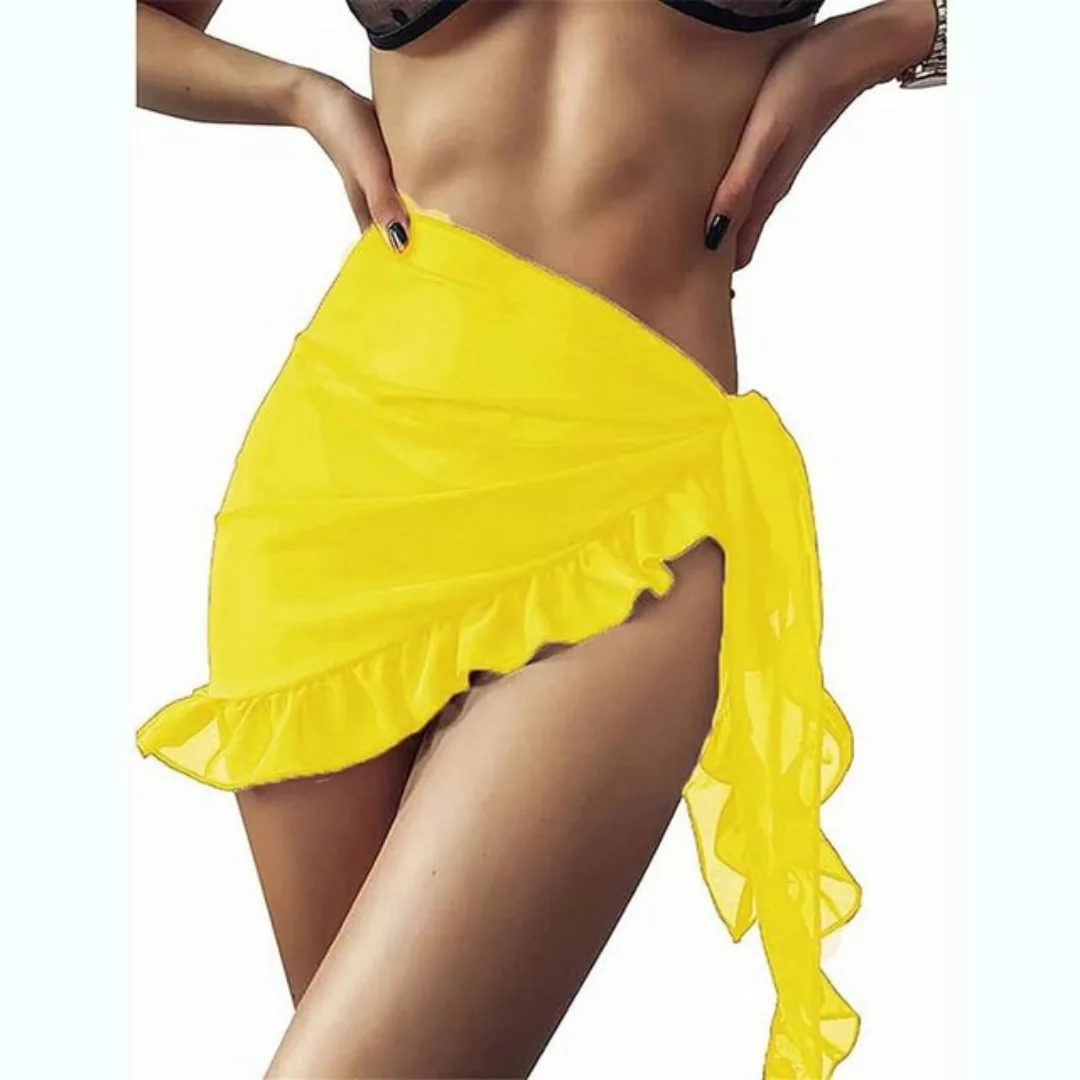 AUKUU Strandkleid Damen sexy durchsichtige Voile-Kleid Strandbadebekleidung günstig online kaufen