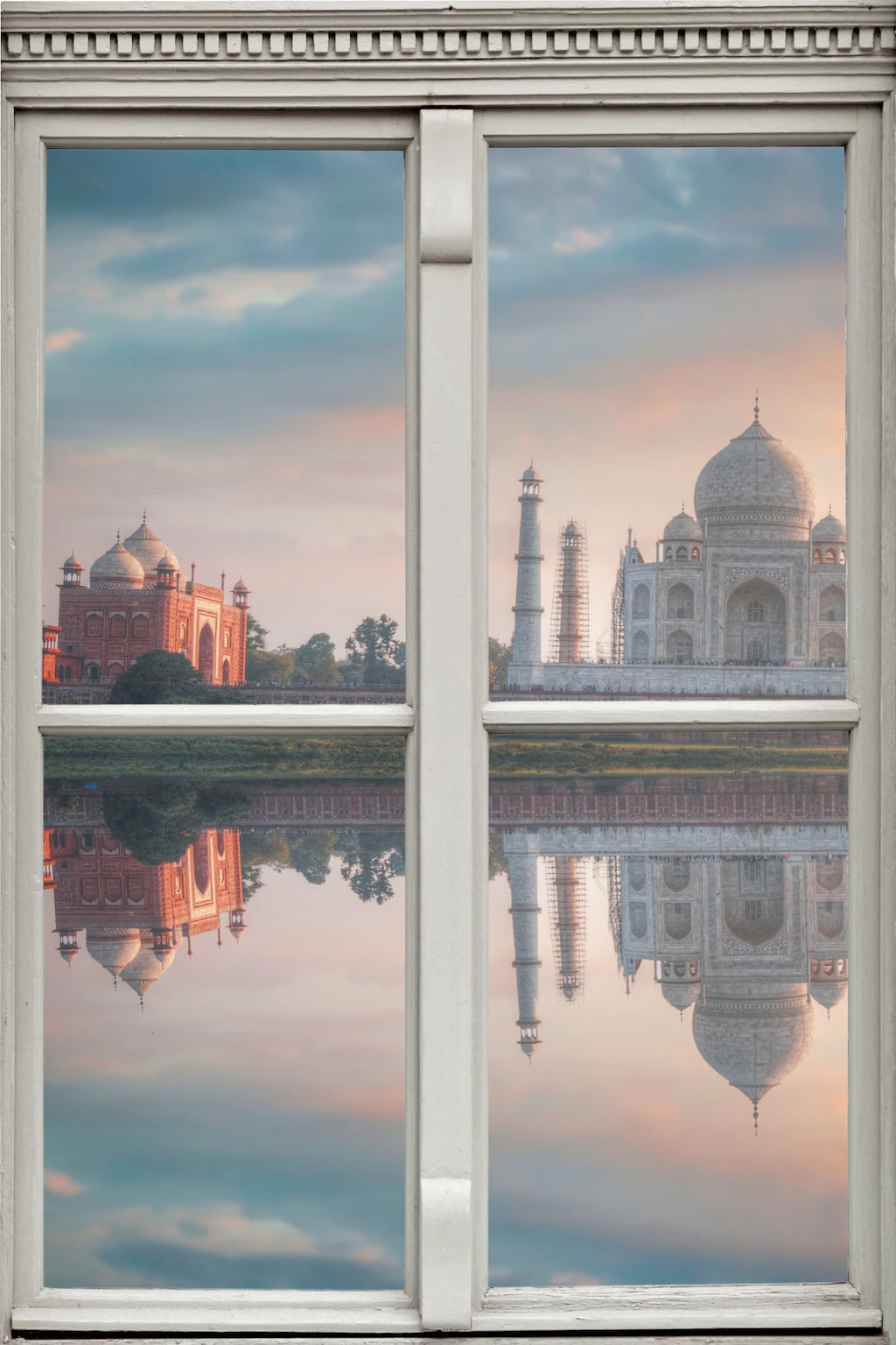 queence Wandsticker "Taj Mahal", Wandsticker, Wandbild, selbstklebend, 3D, günstig online kaufen