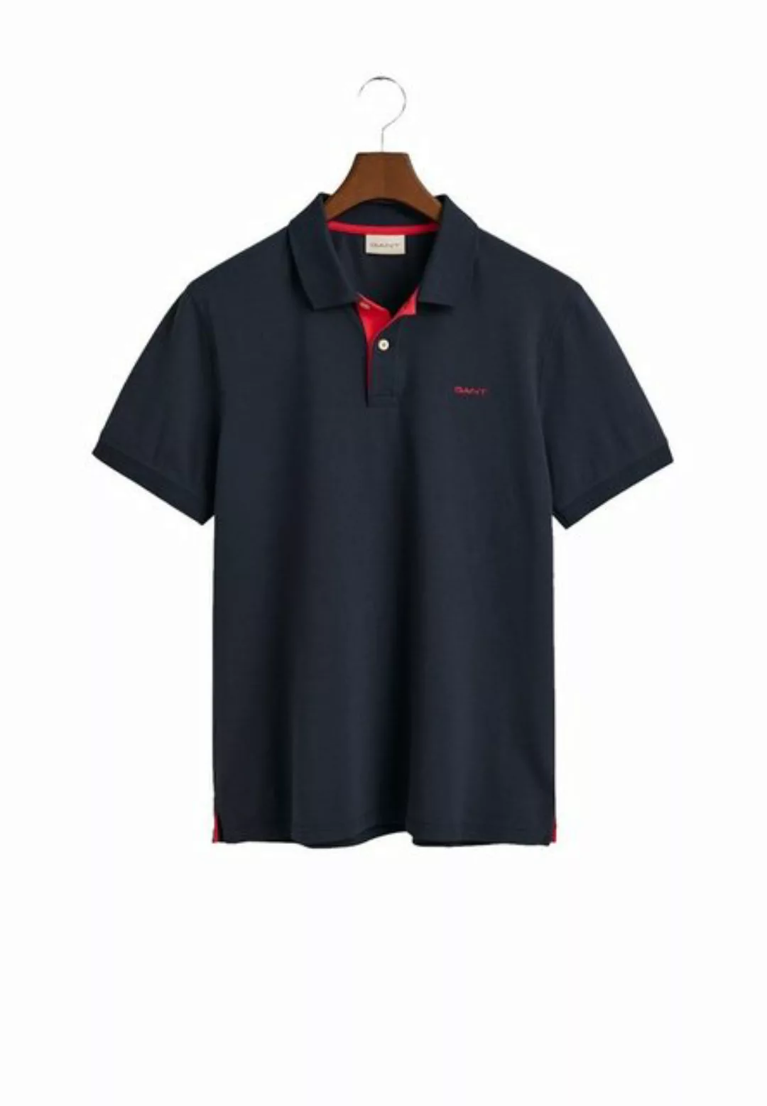 Gant Poloshirt "REG CONTRAST PIQUE SS RUGGER", mit kontrastfarbenen Einsätz günstig online kaufen