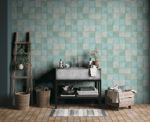 Marburg Fototapete »Tile«, matt, moderne Tapete für Wohnzimmer Schlafzimmer günstig online kaufen