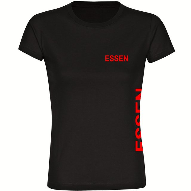 multifanshop T-Shirt Damen Essen - Brust & Seite - Frauen günstig online kaufen