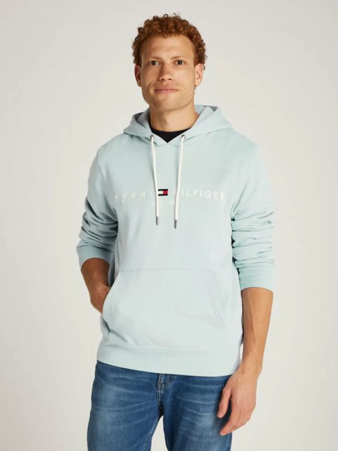 Tommy Hilfiger Kapuzensweatshirt TOMMY LOGO HOODY mit Kapuze und Kängurutas günstig online kaufen