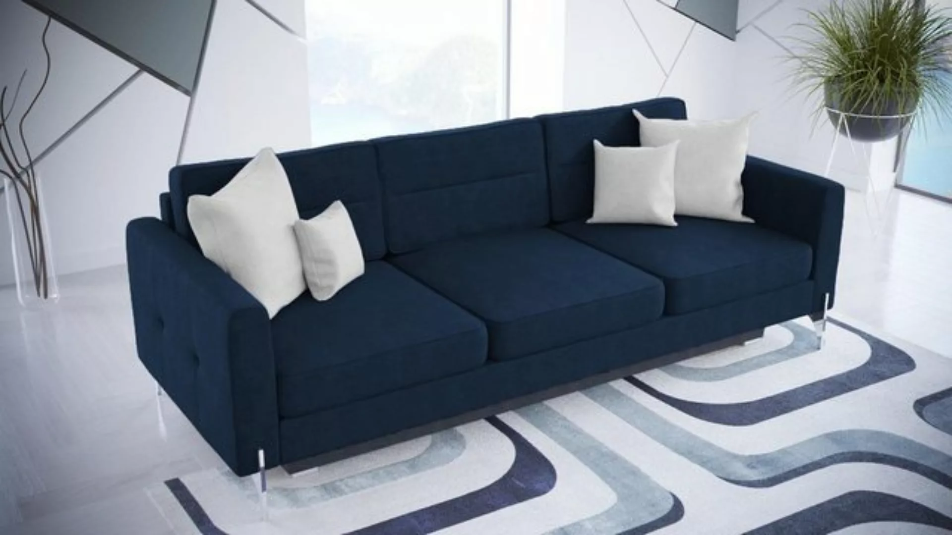 JVmoebel Sofa Sofas Klapp Textil Couch Schlafsofa Bett Sofa Kasten Couchen günstig online kaufen