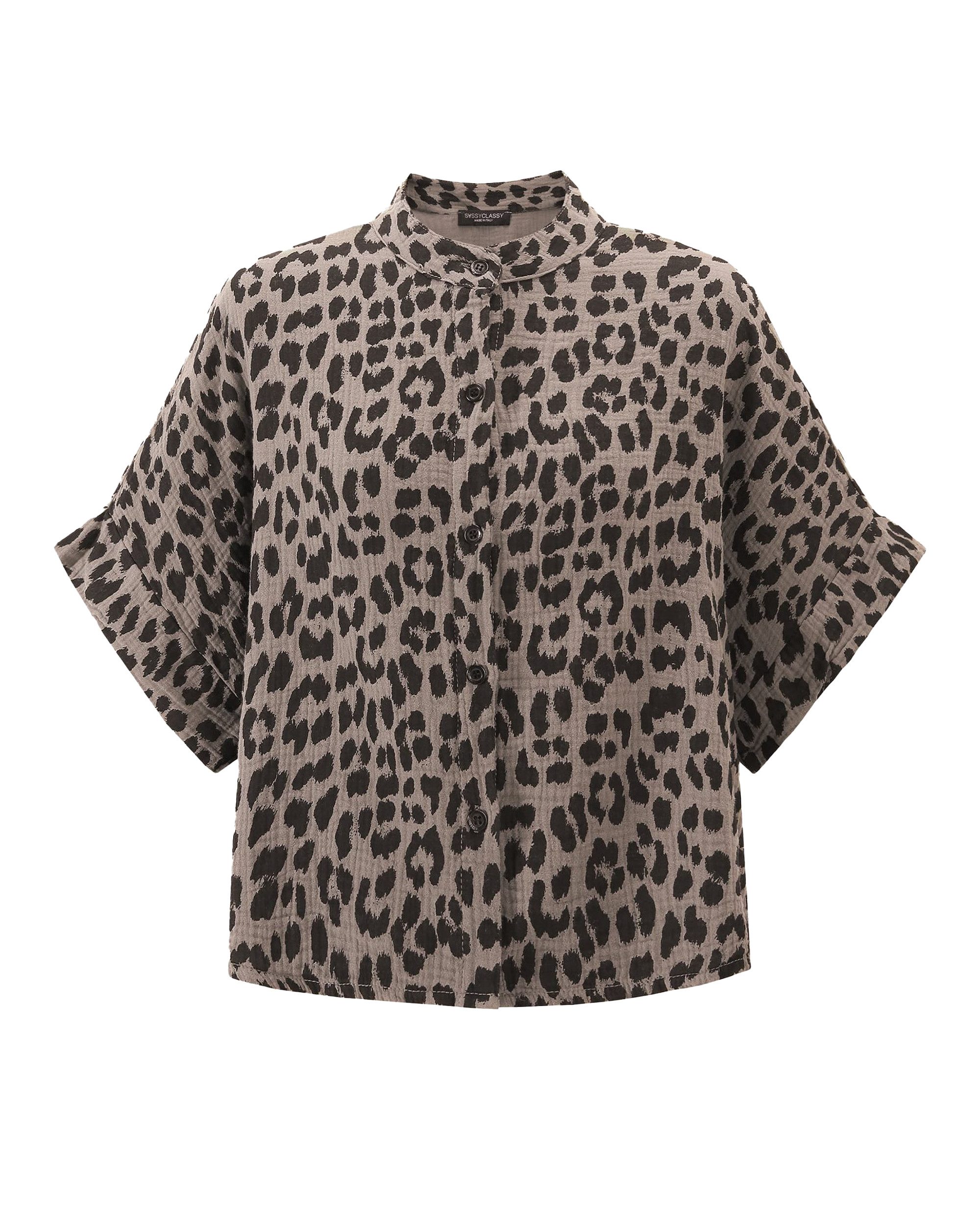 SASSYCLASSY Kurzarmbluse Oversize Musselin Bluse Damen günstig online kaufen