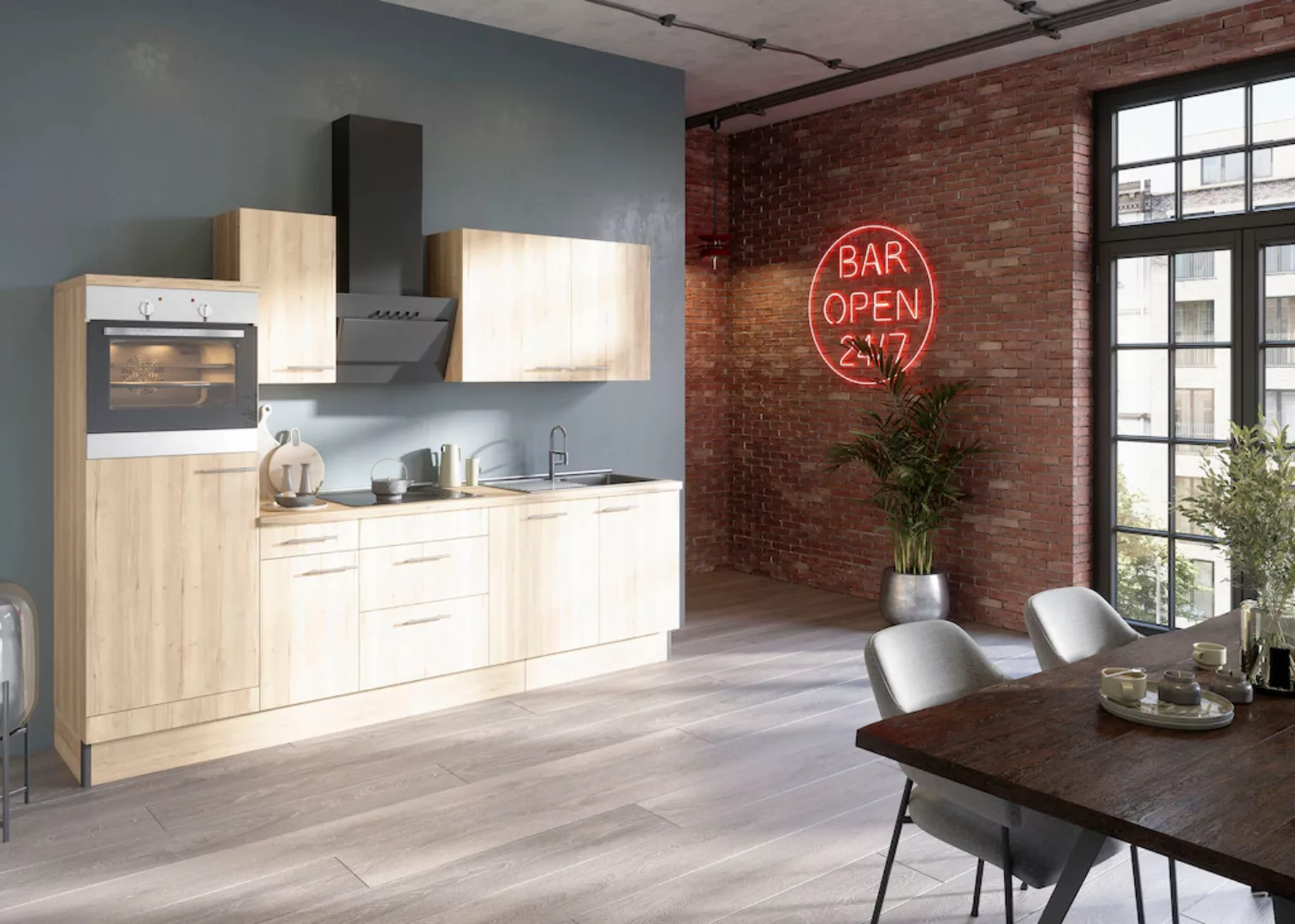 OPTIFIT Küche "Klara", Breite 270 cm, wahlweise mit E-Geräten günstig online kaufen