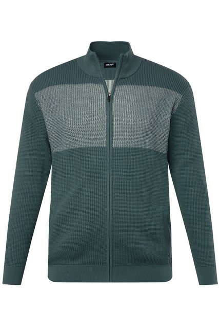 Men Plus Poloshirt Men+ Strickjacke Stehkragen Zipper bis 8 XL günstig online kaufen