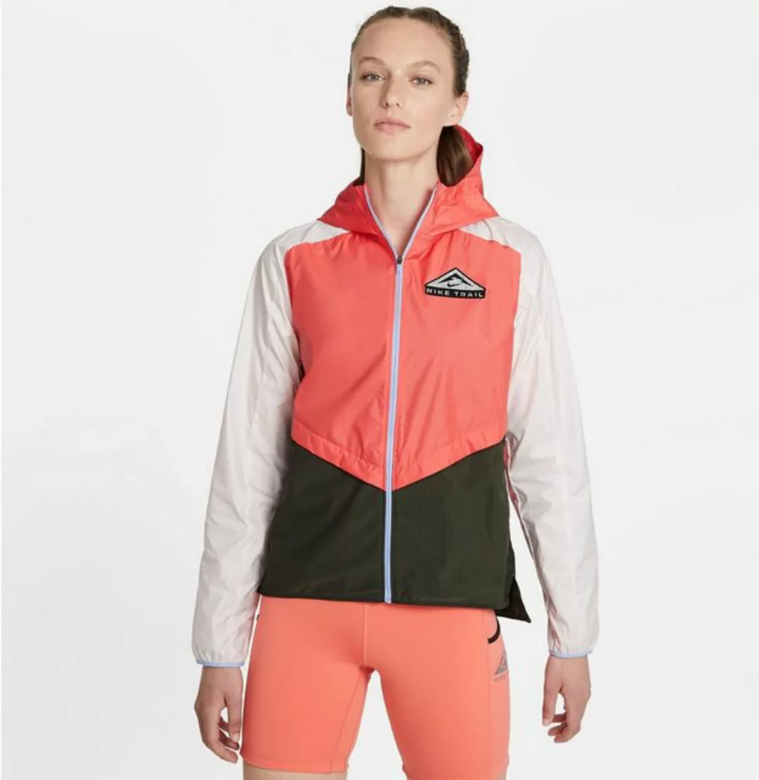 Nike Laufjacke Nike Shield Trail Laufjacke Damen orange/weiß/schwarz günstig online kaufen