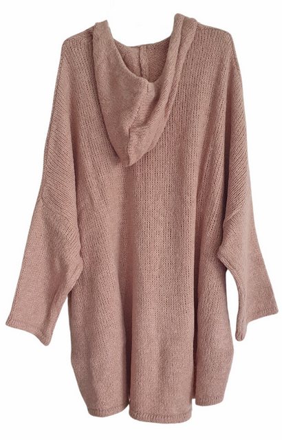 Charis Moda Hoodie Strickpullover asymmetrischer Schnitt im Oversize Look günstig online kaufen