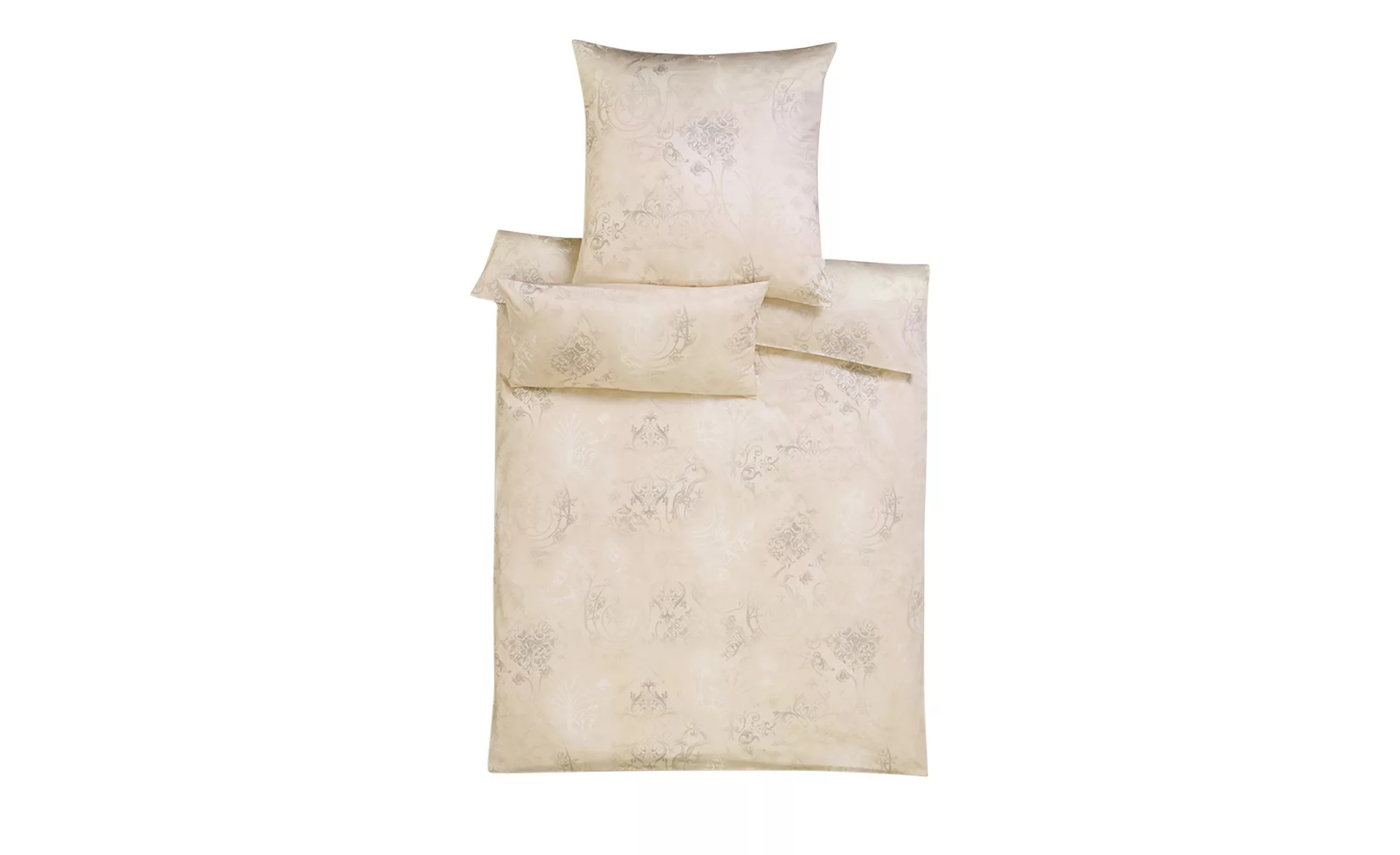ESTELLA Satin-Bettwäsche  Svizzera - beige - 100% Baumwolle - 135 cm - Bett günstig online kaufen