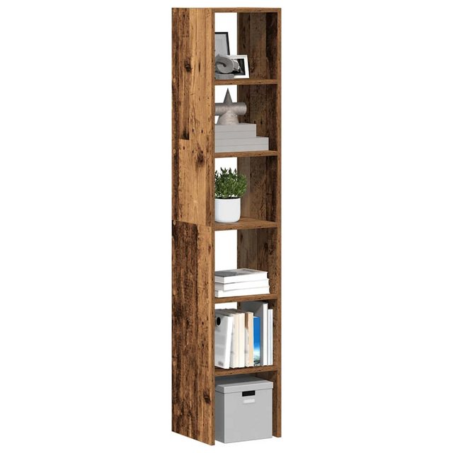 vidaXL Aktenschrank Bücherregale 2 Stk Stapelbar Altholz-Optik 30x30x80 cm günstig online kaufen