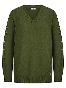 V-Pullover Anna Aura grün günstig online kaufen