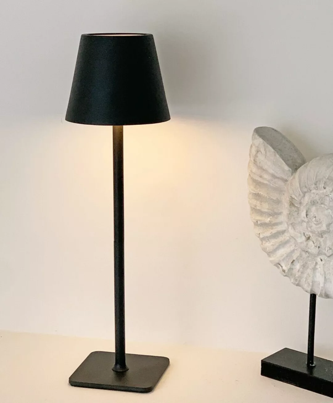 LED Tischleuchte Schwarz mit Akku Dimmbar Warmweiß und Kaltweiß 37cm günstig online kaufen