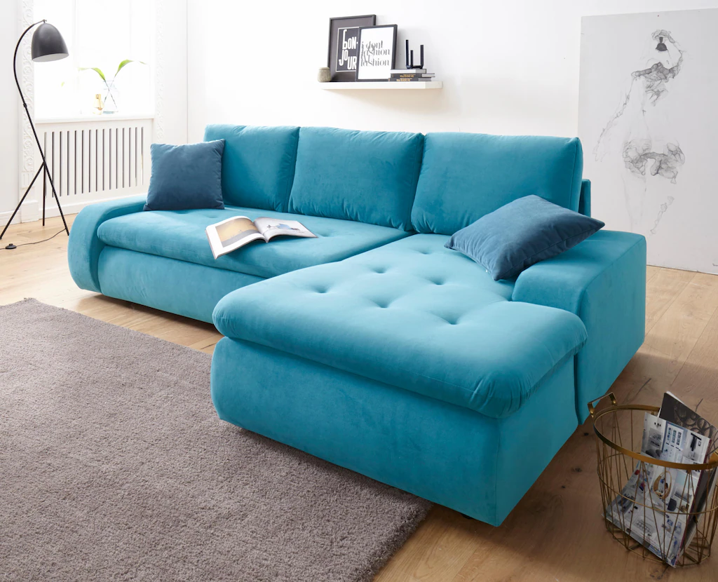 TRENDMANUFAKTUR Ecksofa "Indie II, tolle Detailverarbeitung, bequem und kom günstig online kaufen