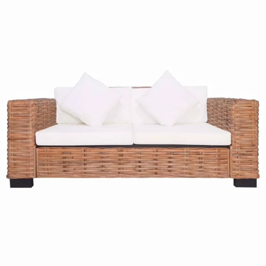 2-sitzer Gartensofa Natürliches Rattan günstig online kaufen