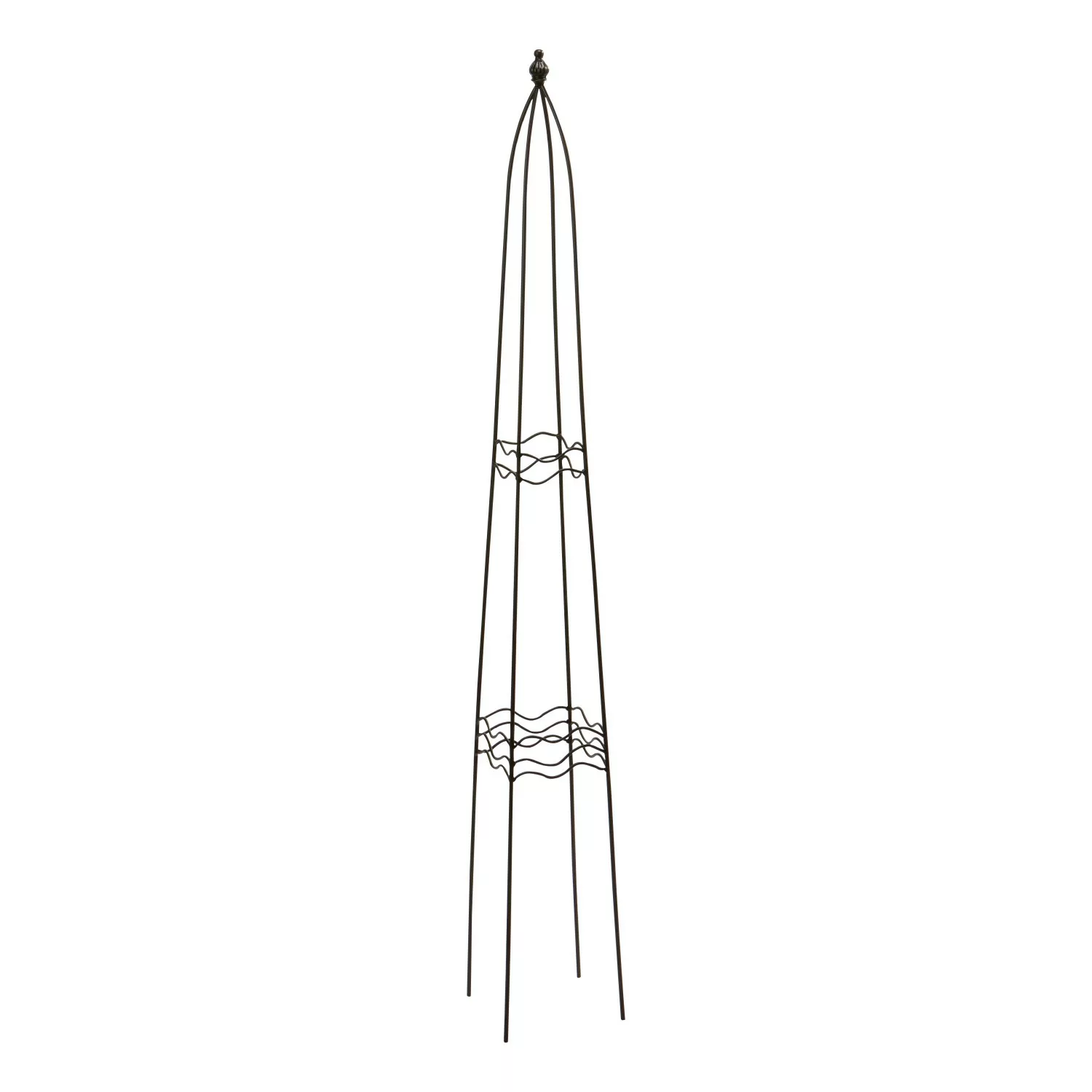 Rankhilfe Obelisk Eckig 120 cm x 15 cm x 15 cm Schwarz günstig online kaufen